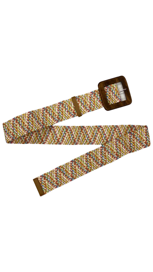 Dames elastiek broek riem