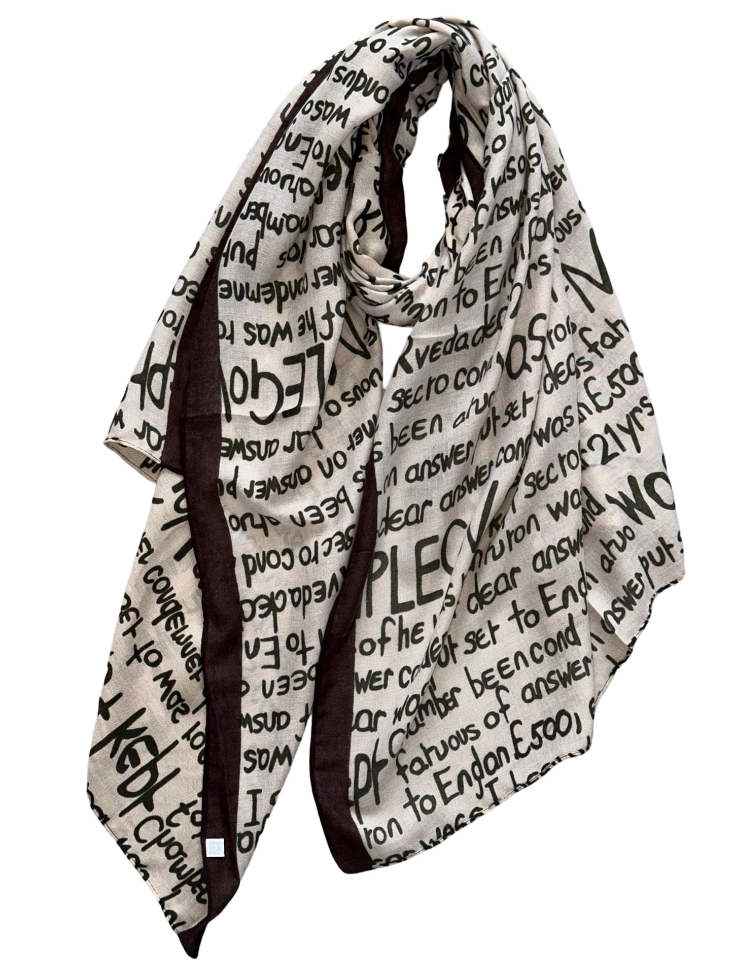 Script Pattern Sjaal