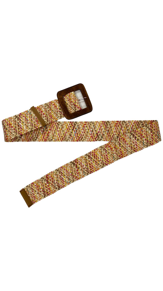 Dames elastiek broek riem