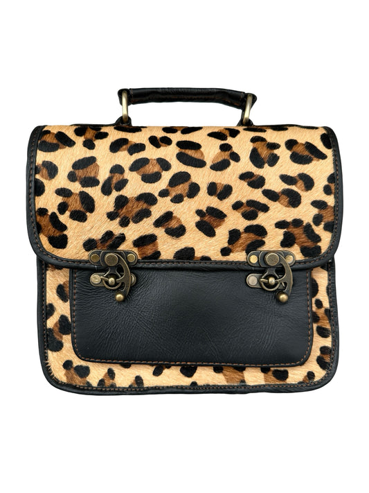 Leopard leer tas