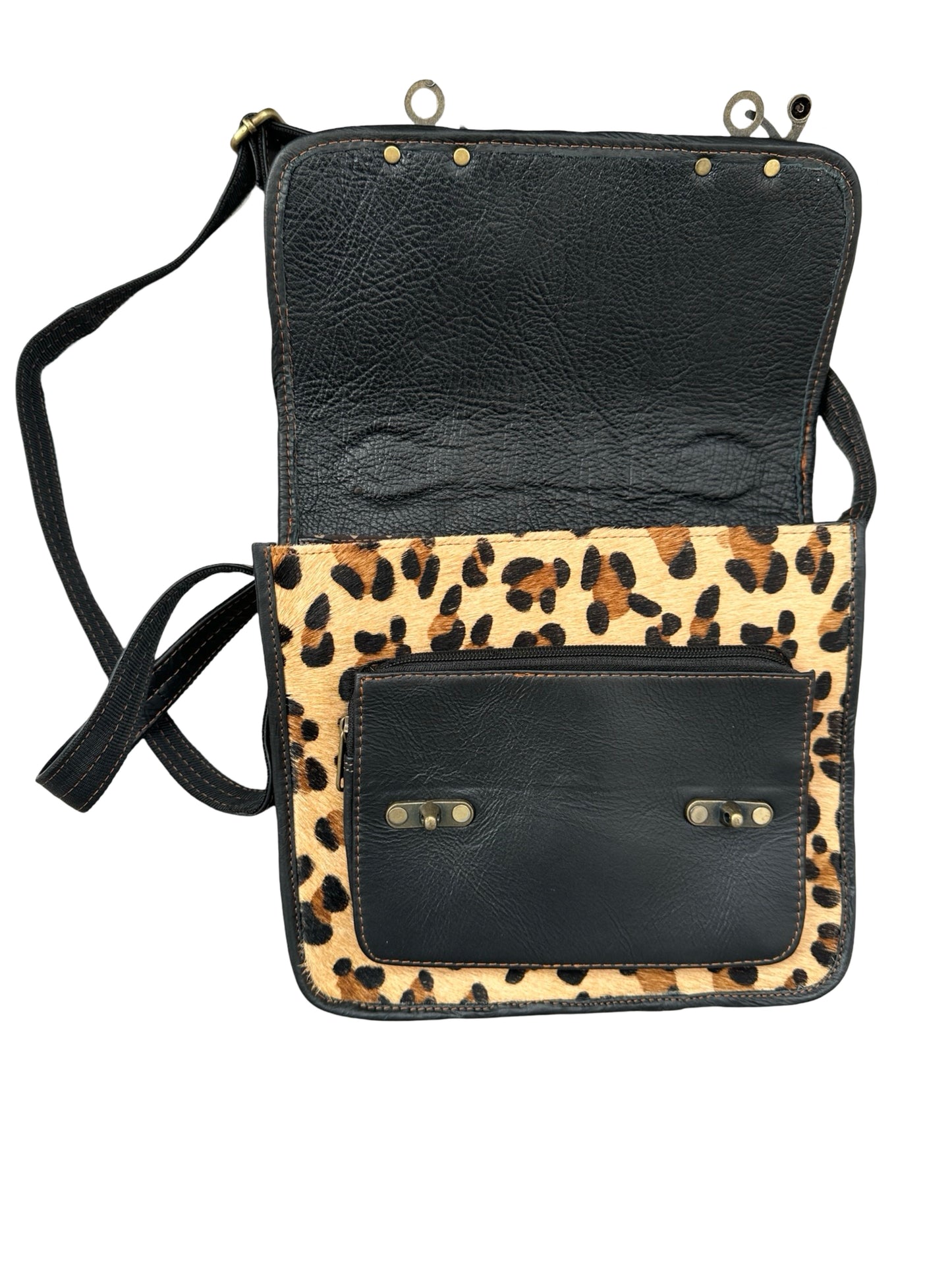 Leopard leer tas