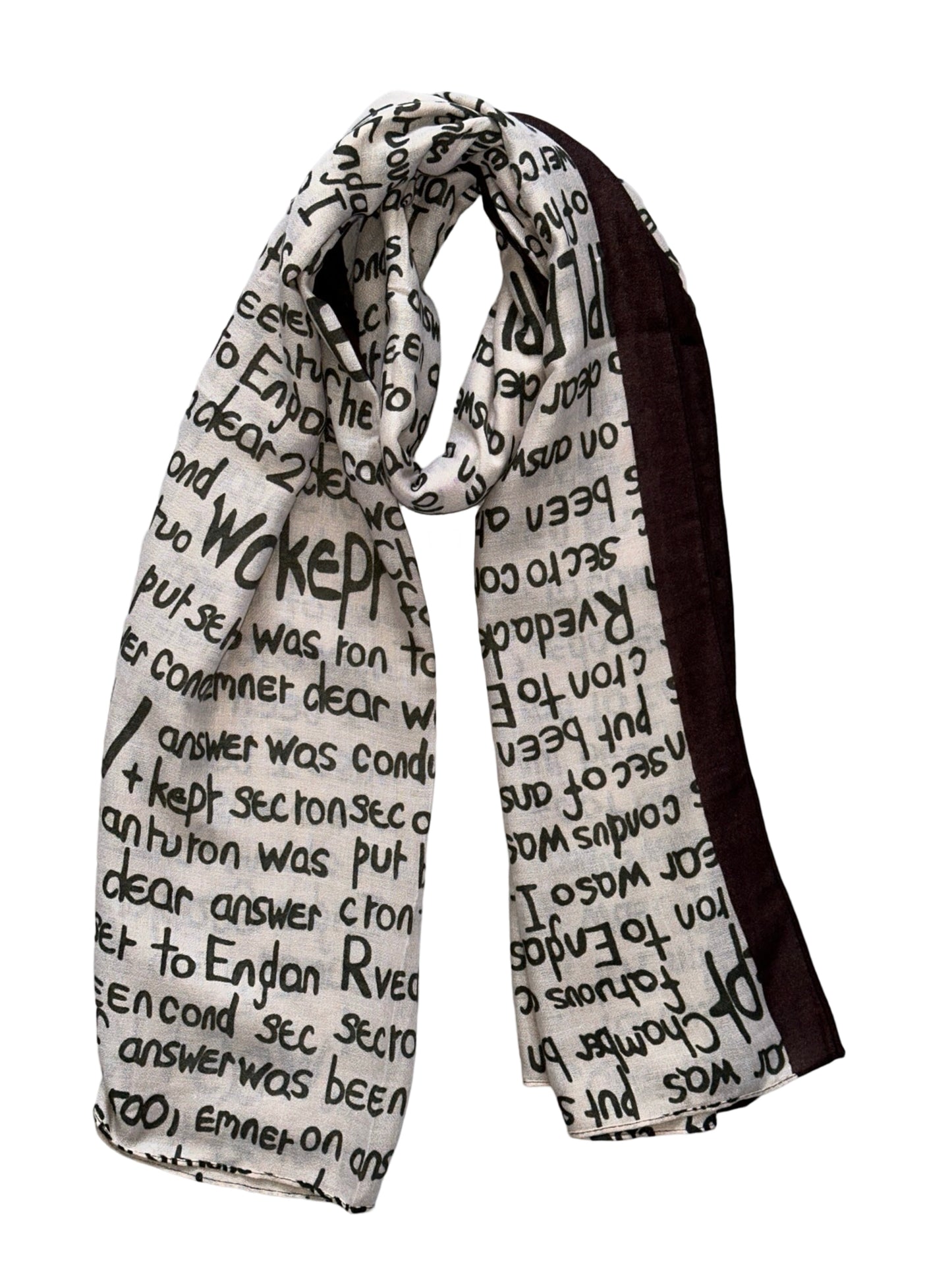 Script Pattern Sjaal